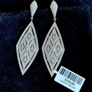 Stunning Crystal Earrings - new with tags